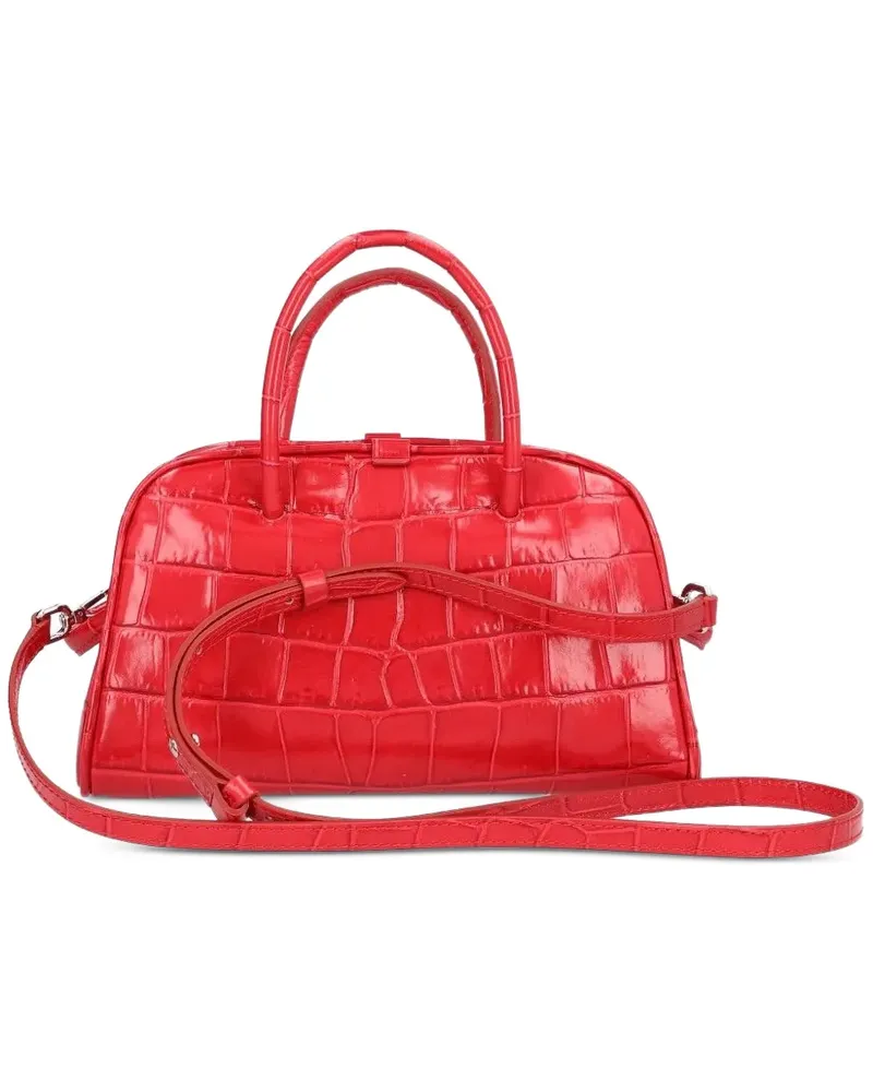 Jacquemus Kleine Le Turismo Clutch mit Kroko-Effekt - Rot Rot