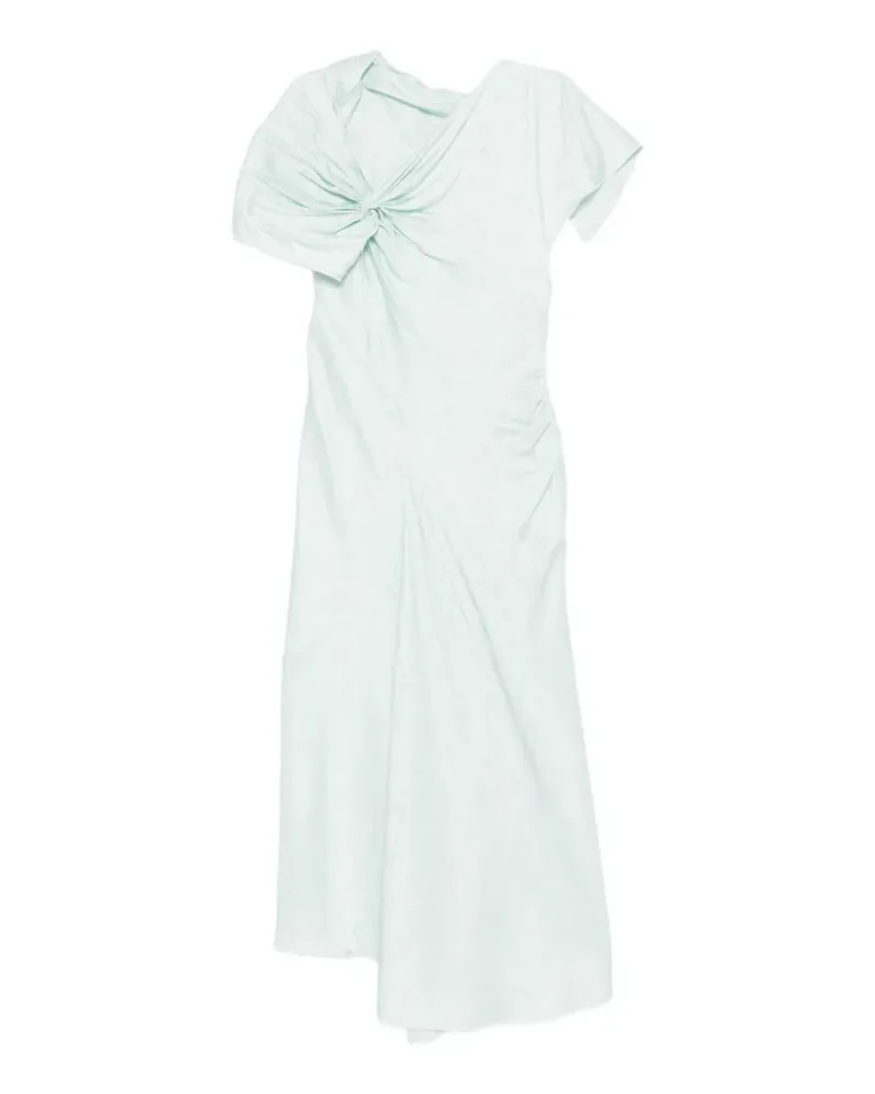 Victoria Beckham asymmetric twist midi dress - Blau Blau