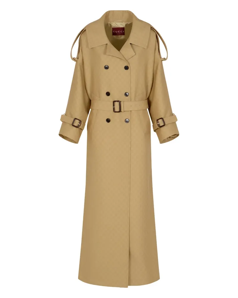 Gucci Zweireihiger Trenchcoat - Braun Braun
