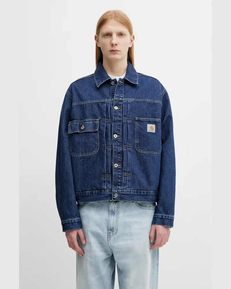 Carhartt WIP Belmar logo-patch denim jacket - Blau Blau