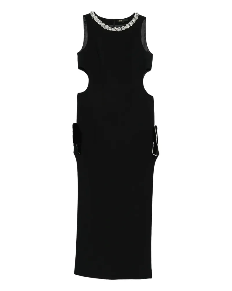Maje Kleid mit Cut-outs - Schwarz Schwarz