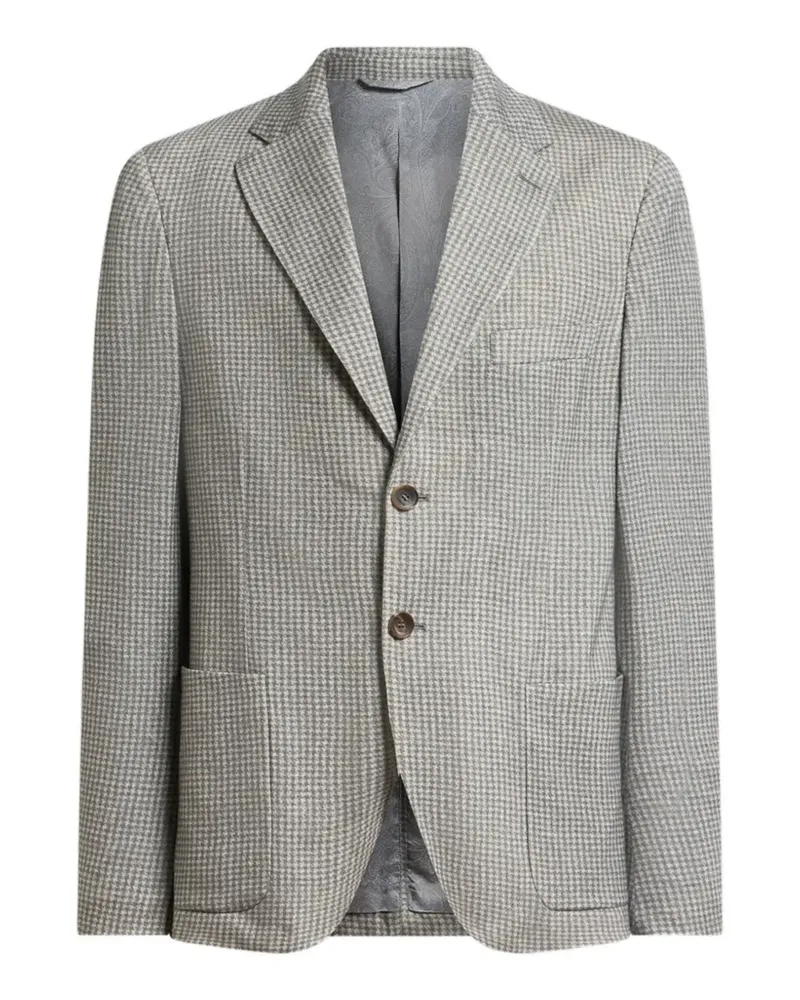 Etro houndstooth-motif blazer - Grau Grau