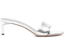 Sandalen mit Metallic-Finish - Silber
