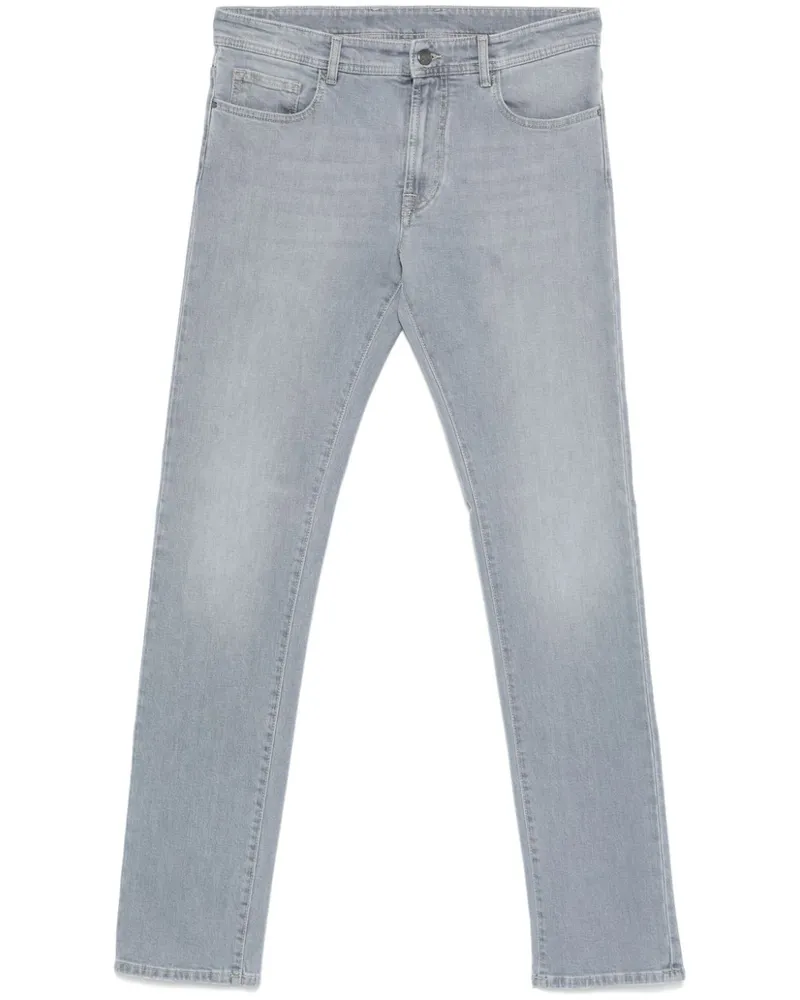 Canali Gerade Jeans - Grau Grau