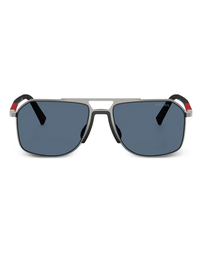 Prada Sonnenbrille mit Metallgestell - Grau Grau