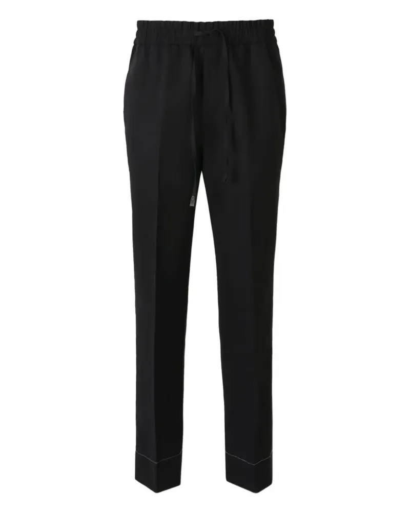 Brioni Hose mit Kordelzug - Schwarz Schwarz