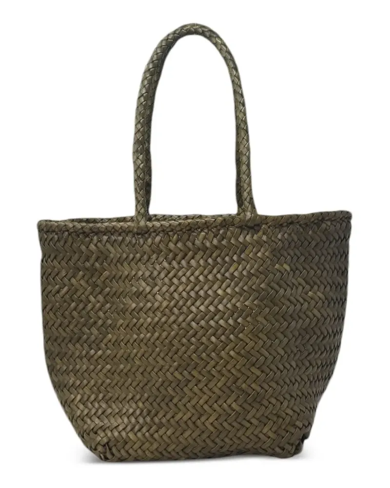 DKNY Gewebte Grace Basket Schultertasche - Grün Grün