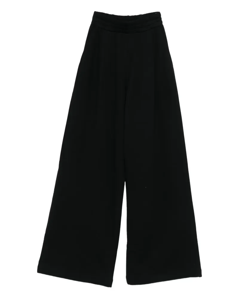 Amazuìn Bundfaltenhose mit elastischem Bund - Schwarz Schwarz