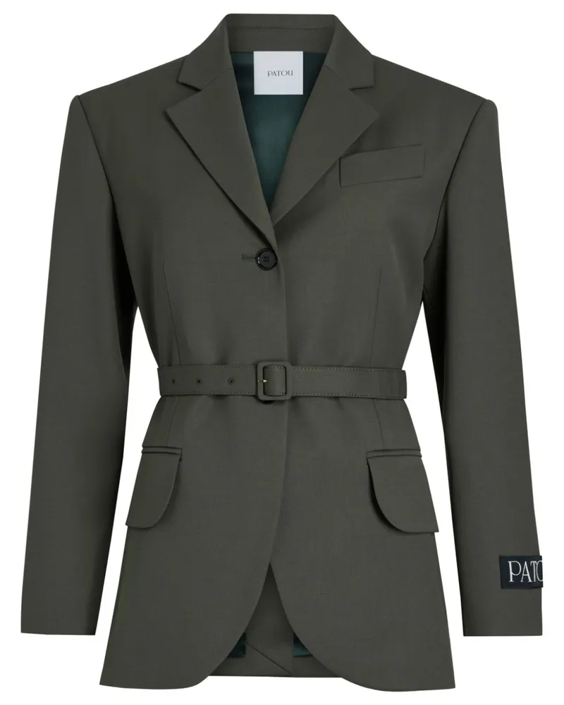 Patou Jacke mit Gürtel - Grün Grün