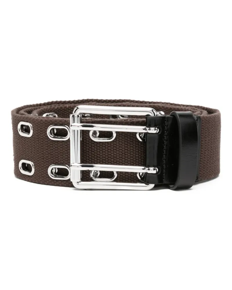 IRO Gürtel mit Ösen - Braun Braun