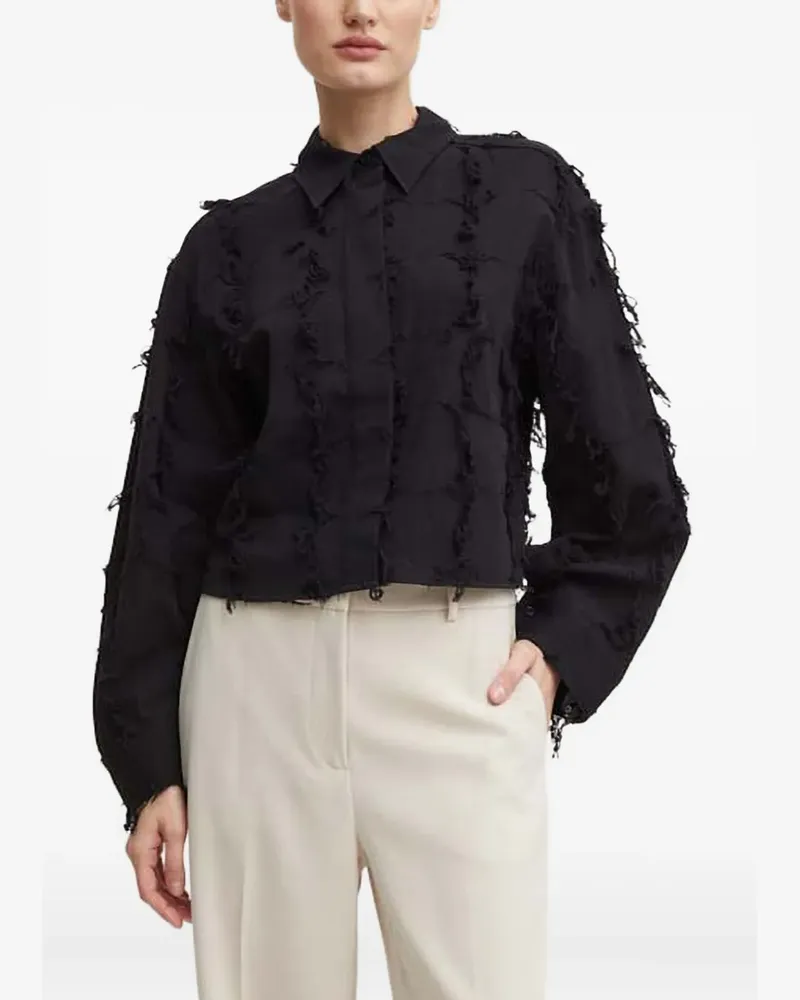 Day Birger et Mikkelsen frayed shirt - Schwarz Schwarz