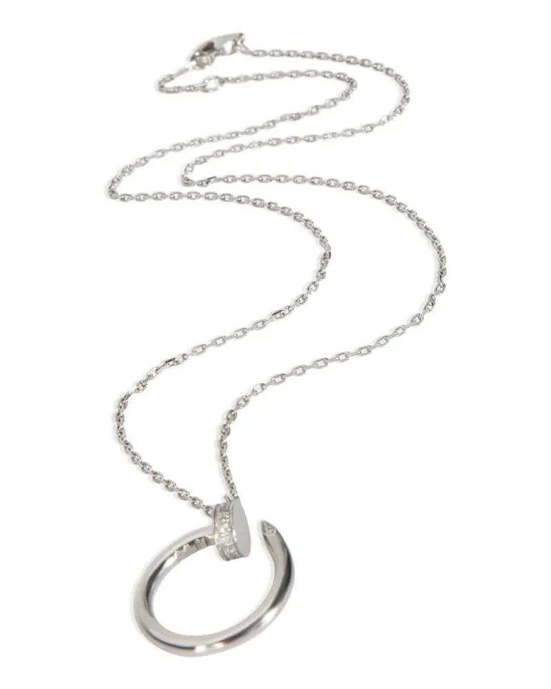 Cartier Juste un Clou Halskette mit Diamanten - Silber Silber