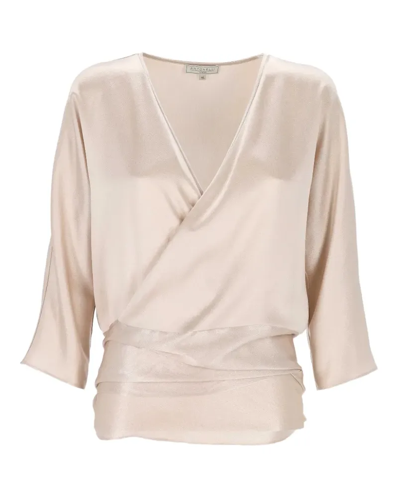 Antonelli Firenze wrap-style blouse - Rosa Rosa