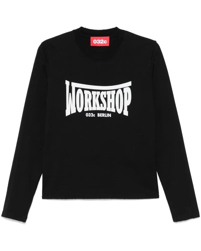 032c Victor T-Shirt - Schwarz Schwarz