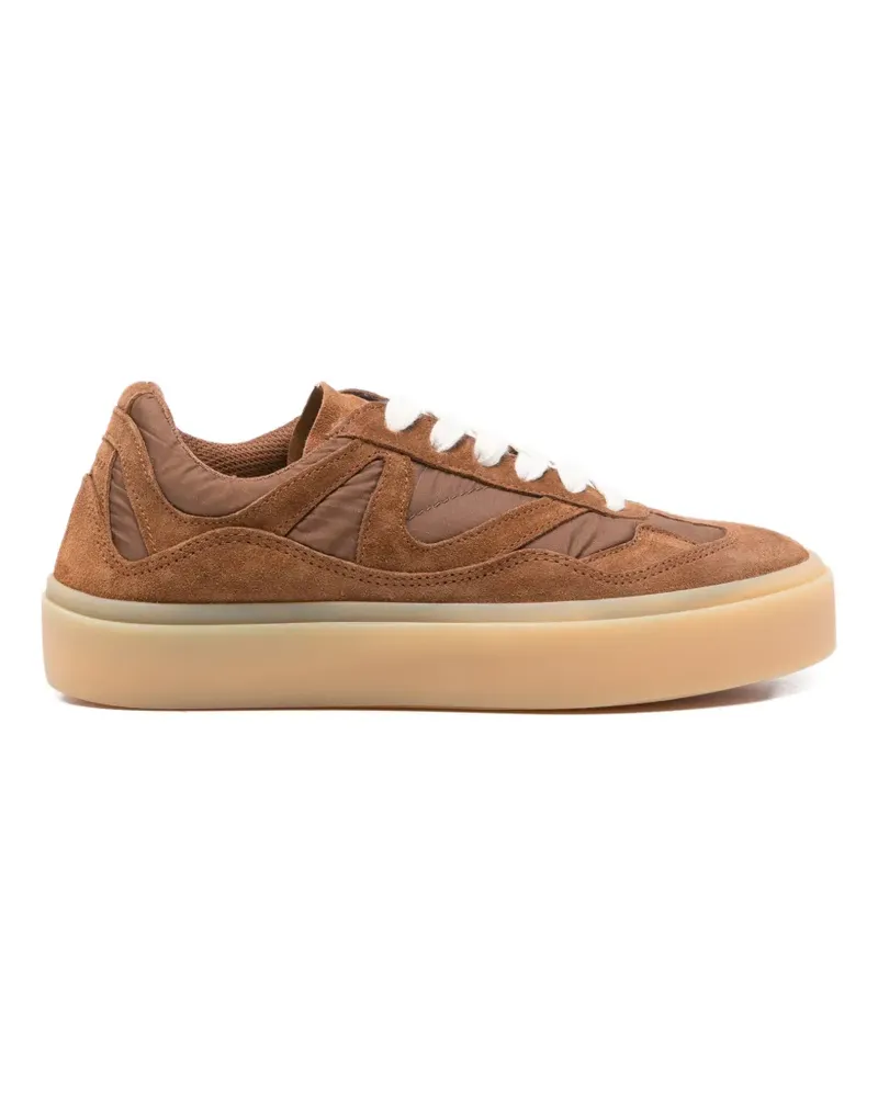 INUIKII suede panelled sneakers - Braun Braun