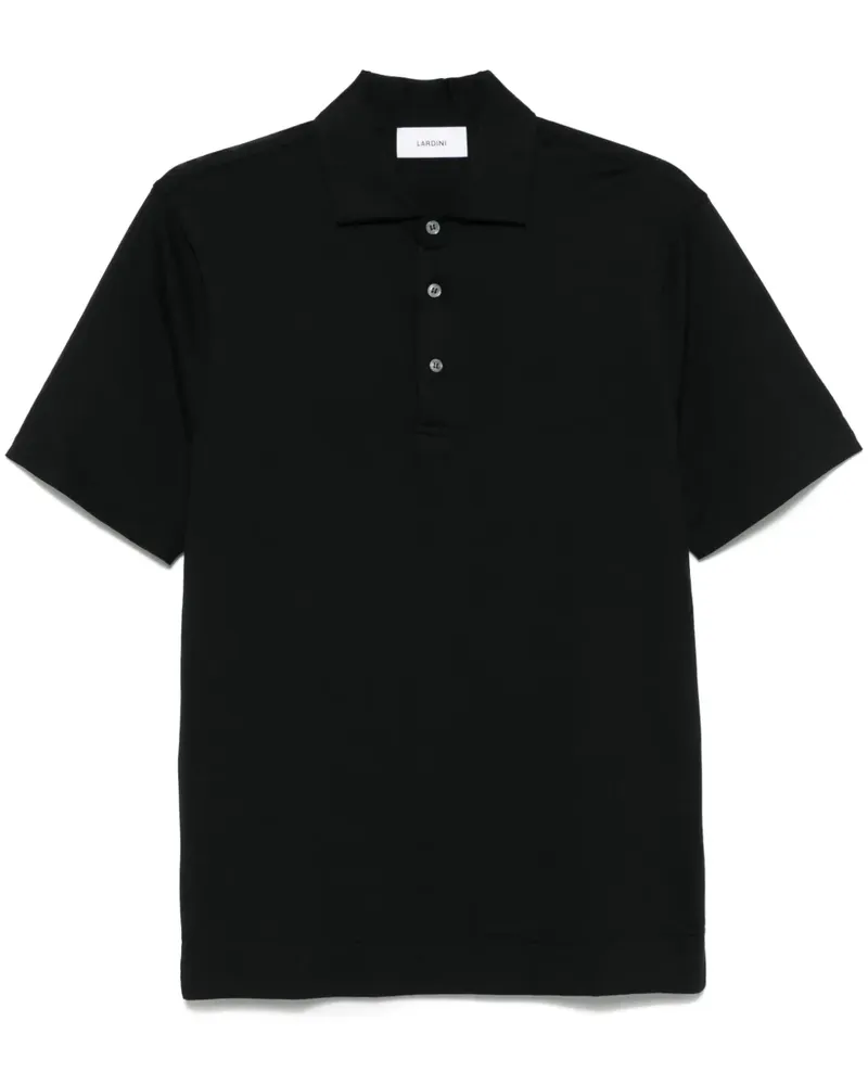 LARDINI Poloshirt aus Jersey - Schwarz Schwarz