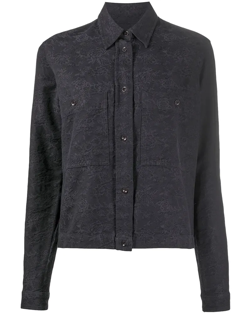 YMC Hemd mit Muster - Blau Blau