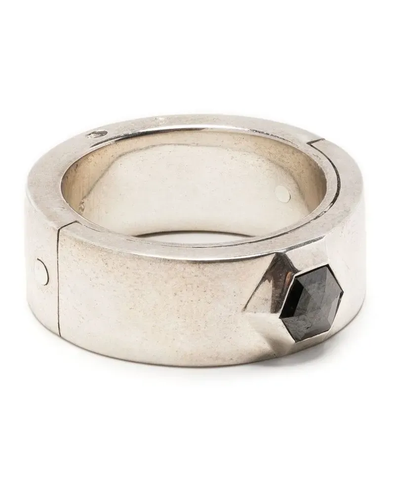 Parts Of Four Sistema Ring mit schwarzem Diamant - Silber Silber