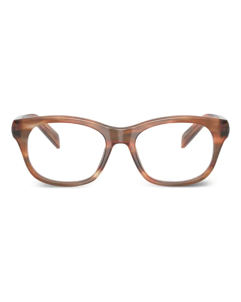 Prada Brille mit rundem Gestell - Braun Braun