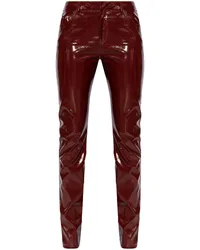 Blumarine Skinny-Hose in Vinyloptik Rot