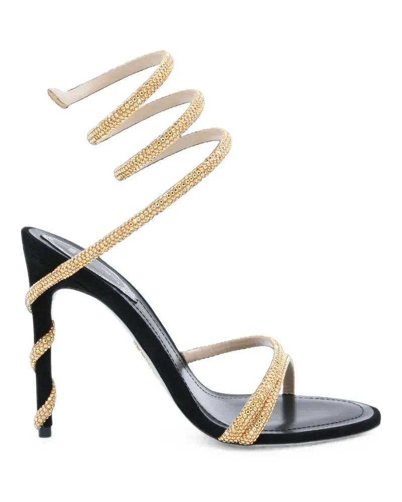 René Caovilla Margot crystal-embellished sandals - Schwarz Schwarz