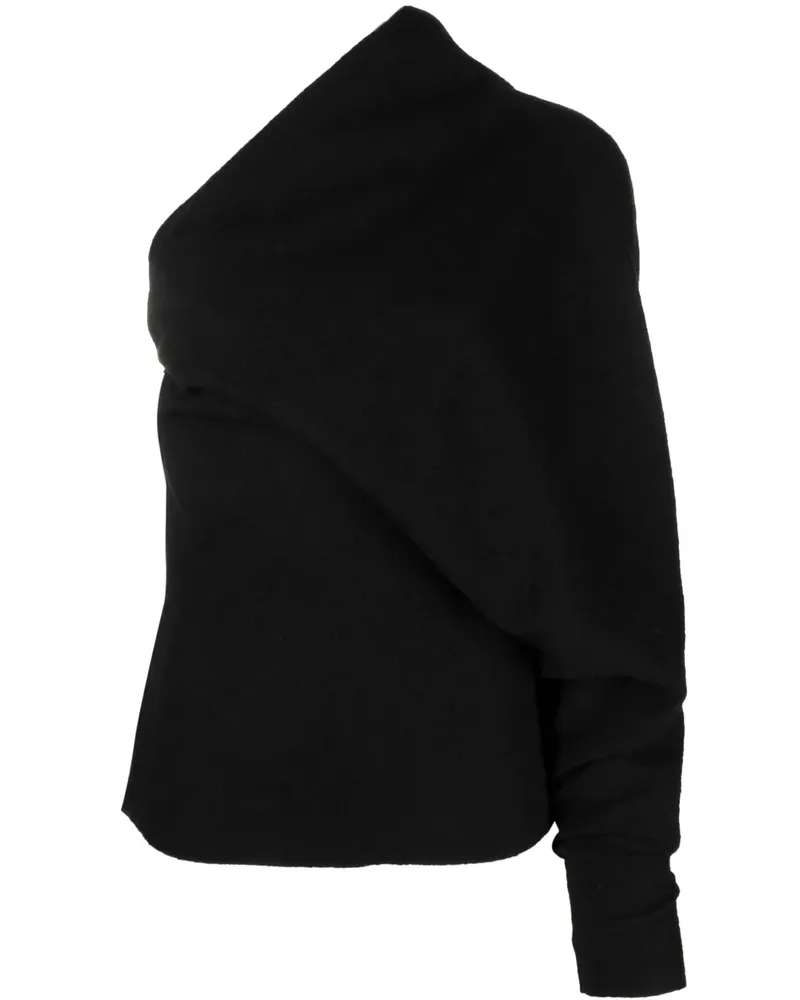 Rick Owens Klassisches Langarmshirt - Schwarz Schwarz