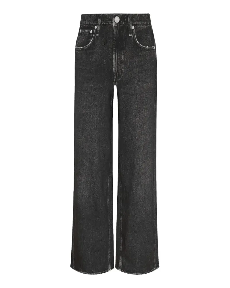 Rag & Bone faded wide-leg jeans - Schwarz Schwarz