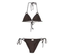 Coco Texture Ring Bikini - Braun