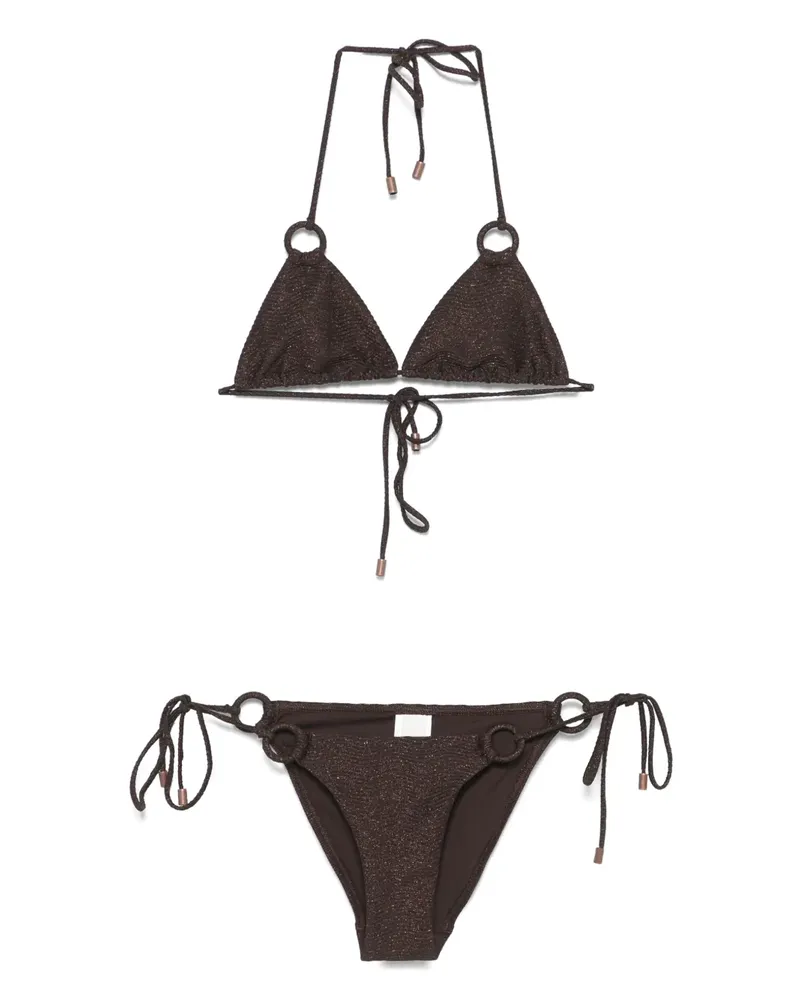 Zimmermann Coco Texture Ring Bikini - Braun Braun