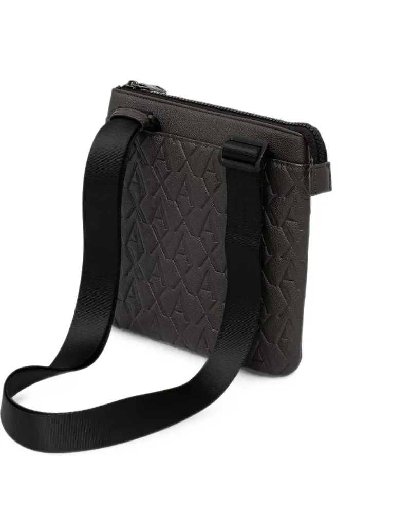 Armani Exchange Umhängetasche mit Logo-Prägung - Braun Braun