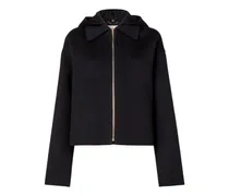 Kapuzenjacke mit Reißverschluss - Schwarz