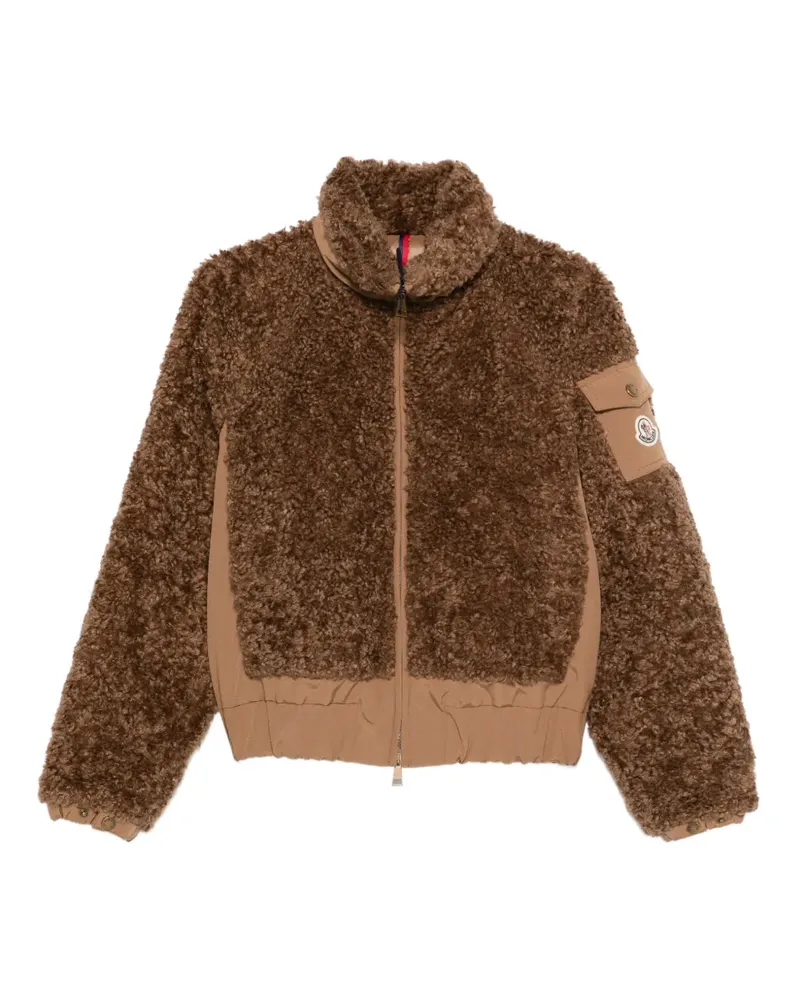 Moncler Coligny Jacke aus Teddy-Fleece - Braun Braun