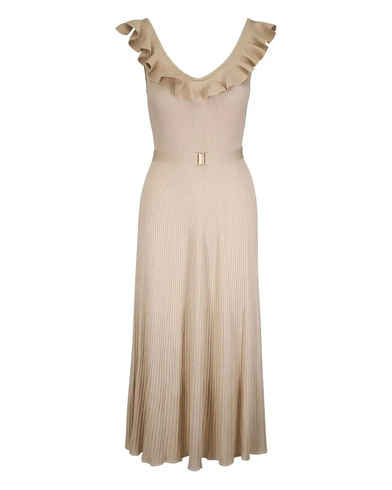 Zimmermann Minikleid mit Rüschen - Nude Nude