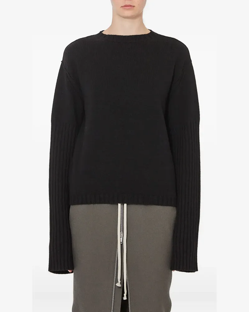 Rick Owens Pullover mit gerippten Bündchen - Schwarz Schwarz