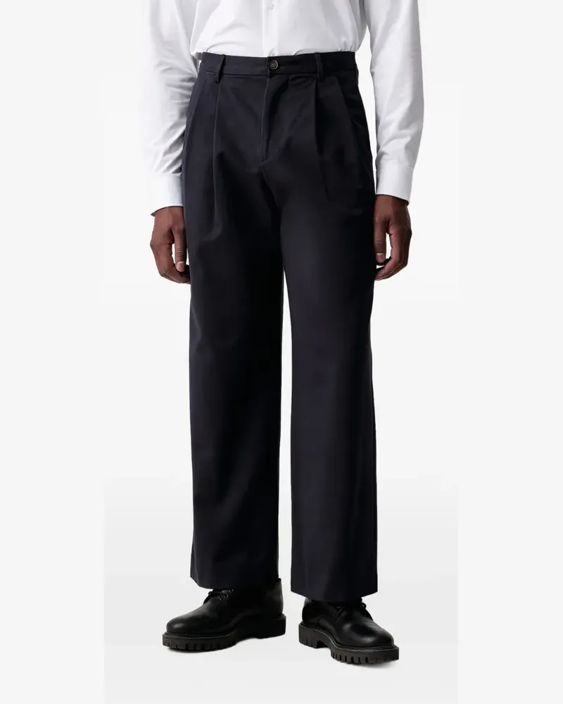 Paul Smith Hose mit Bundfalten - Blau Blau