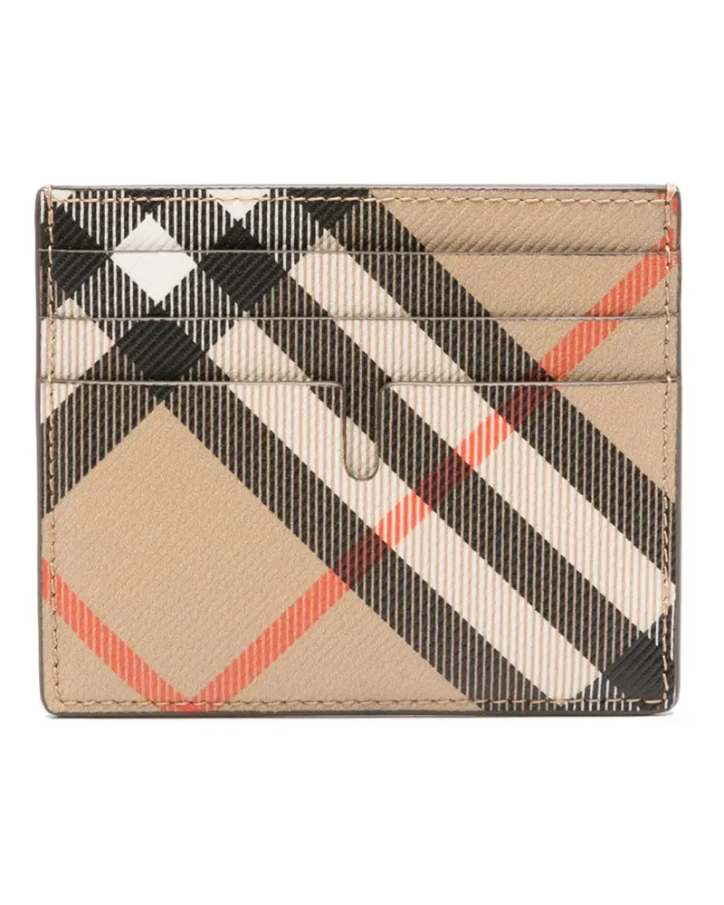 Burberry Kariertes Portemonnaie - Nude Nude