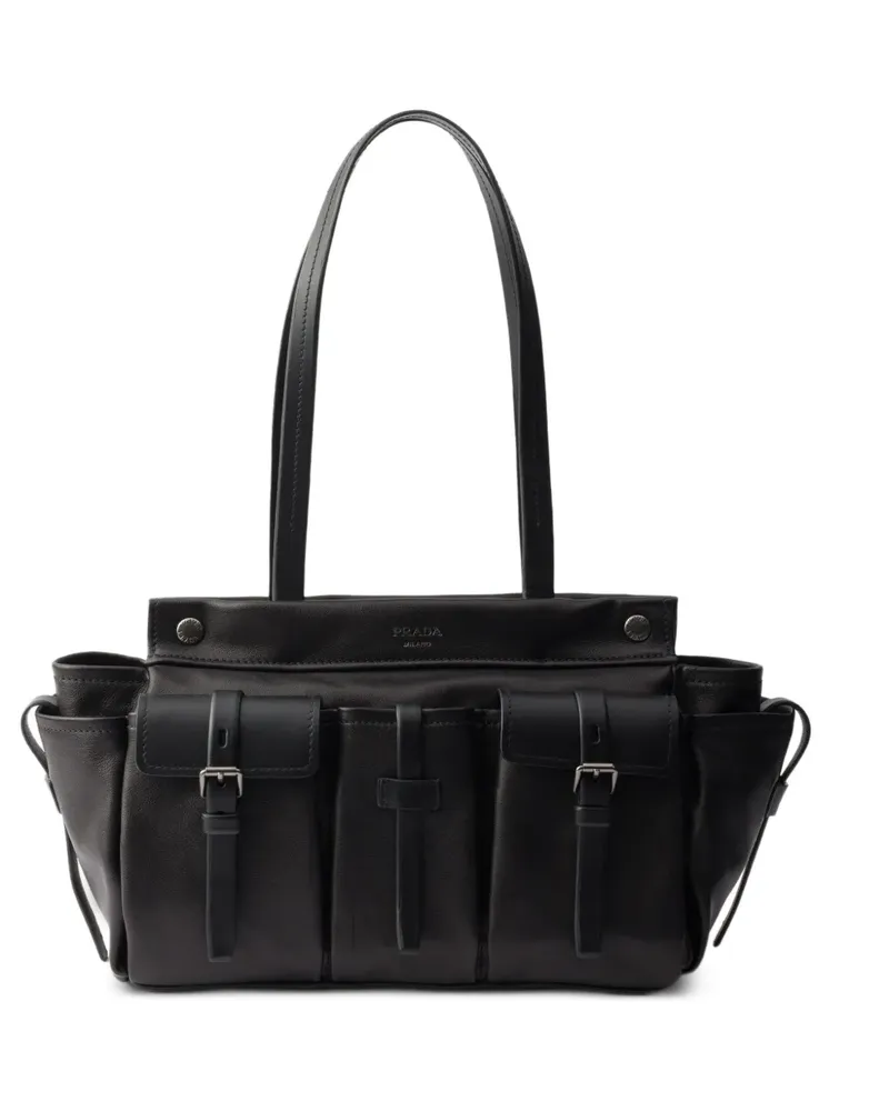 Prada pocket tote bag - Schwarz Schwarz