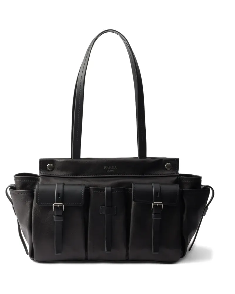 Prada pocket tote bag - Schwarz Schwarz