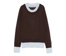 Double Soft Pullover - Braun