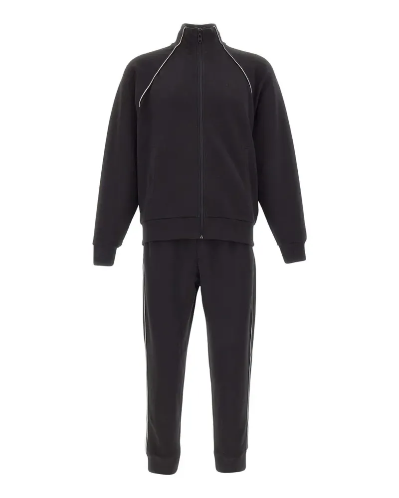 HUGO BOSS pique piped tracksuit set (set of two) - Schwarz Schwarz