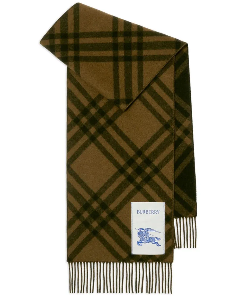 Burberry Karierter Kaschmirschal - Braun Braun