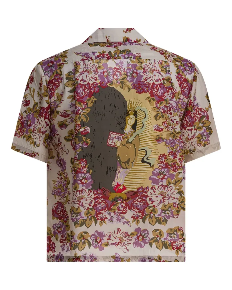 KAPITAL Hemd mit Blumen-Print - Rot Rot
