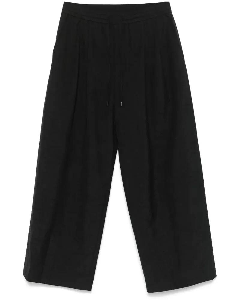 JUUN.J Hose in Knitteroptik - Schwarz Schwarz