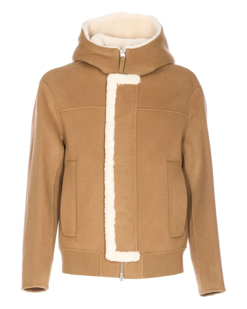 Mackage Jay shearling-hood jacket - Braun Braun