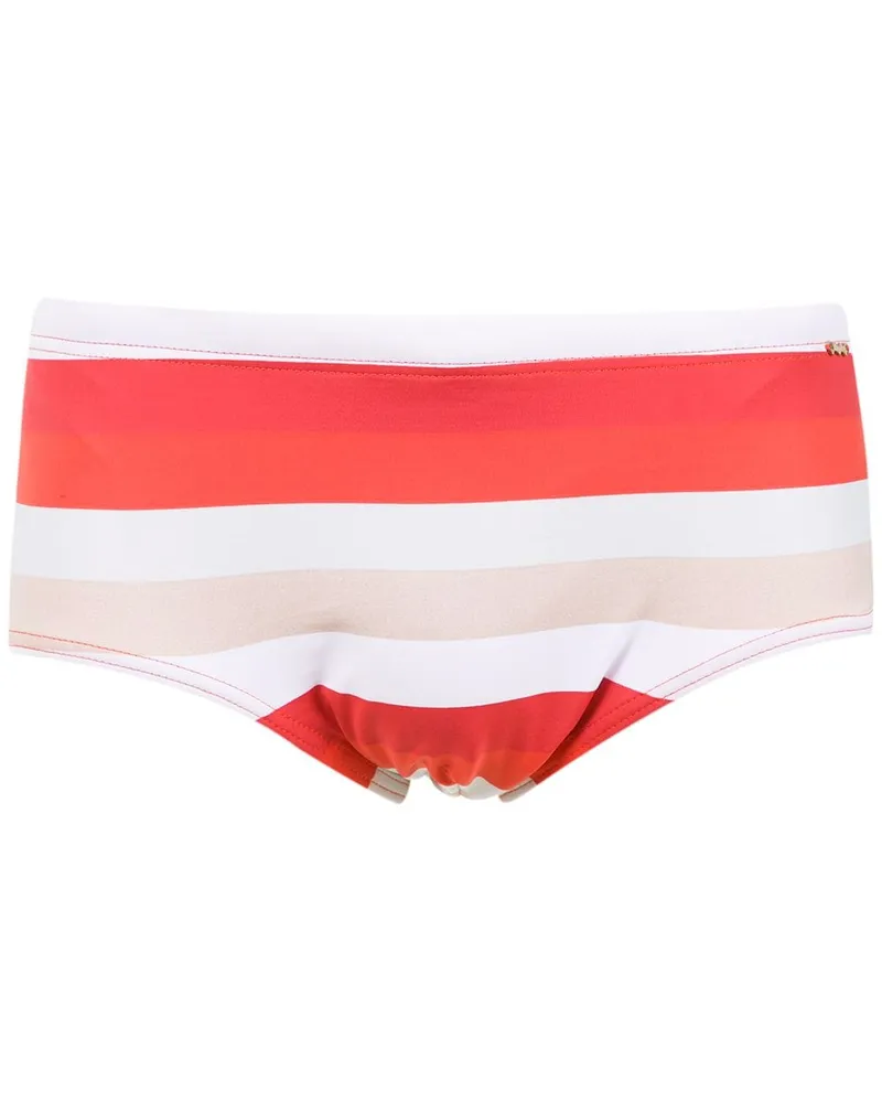 Amir Slama Gestreifte Badehose - Rot Rot