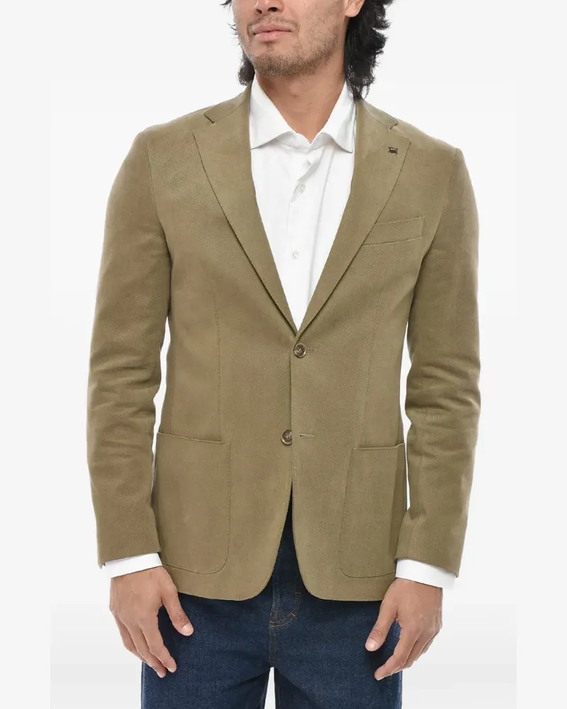 Corneliani single-breasted blazer - Grün Grün