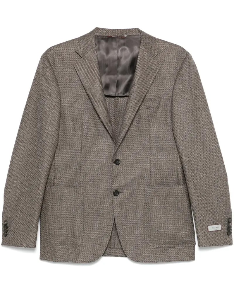 Canali Einreihiges Sakko - Braun Braun