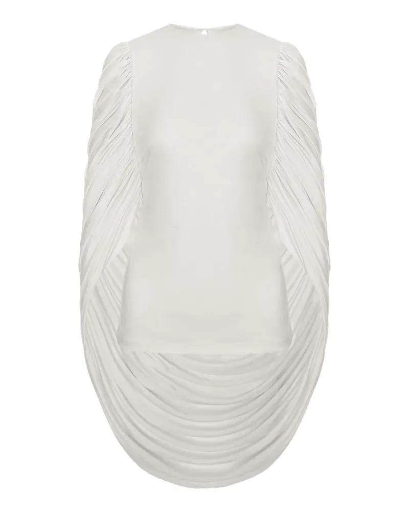 Seen Users Drapierte Angel Bluse - Weiß Weiß