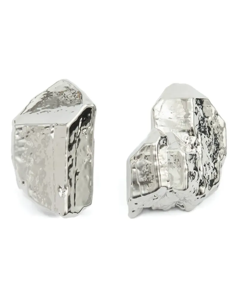 Maison Margiela Ohrringe in Felsform - Silber Silber