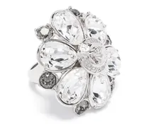 Kristallverzierter Ring mit Blumen